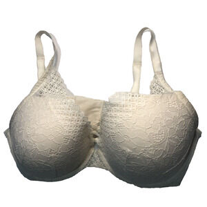 Torrid Curve Ivory Full Coverage Lightly Lined Underwire T-Shirt Bra Size 40DDD